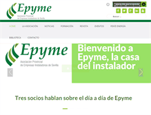 Tablet Screenshot of epyme.es